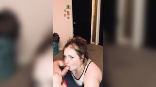Lesbian girl started sucking ricks and now she can’t stop