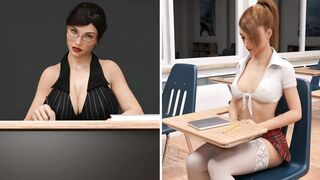 Jerk-Off Time - Futa College Student Fuck her Teacher at Detention