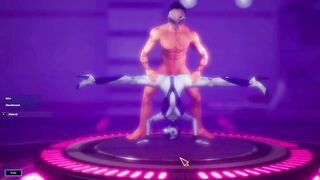 T pose med en cyberkvinde i rummet [Gameplay]