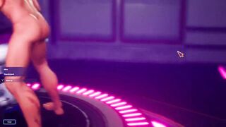 T pose med en cyberkvinde i rummet [Gameplay]