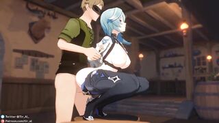 Eula gets fucked at the bar