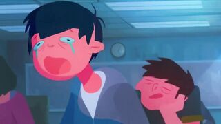 Animation - School boy falling asleep