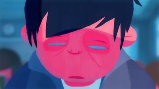 Animation - School boy falling asleep