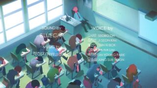 Animation - School boy falling asleep