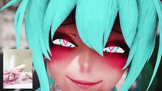 futanari fuck at the party in the ass blue hair