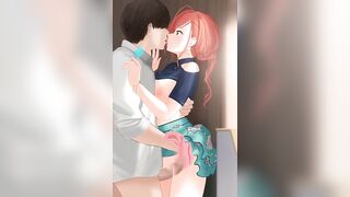 Idol Master - Natsuha Arisugawa Standing Fuck Double Creampied X-Ray