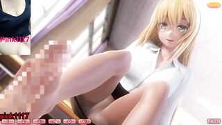 男性向 Hentai Game とらぶるだいあり 小遊戲 黃油 試玩 白絲襪 03 足交