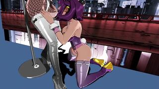 Pure Onyx pov sex A guy with boobs gets a blowjob from a beautiful girl near a striptease pole