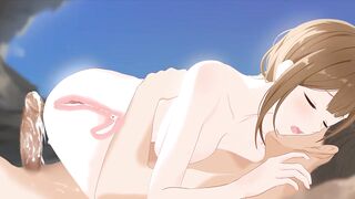 Idol Master - Chiyuki Kuwayama Riding Double Creampied X-Ray