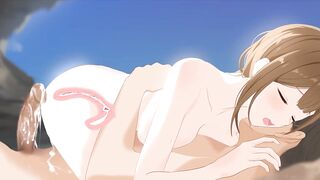 Idol Master - Chiyuki Kuwayama Riding Double Creampied X-Ray