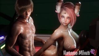 【Hatano Miwa MMD DANCER】Zayuri naughty hot ass fucked on the ship intense sex with the captain