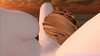 Horny vtuber gets teased and fucked roughly by a Futa on the public beach - Trailer
