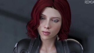 Black Widow (Natasha Romanoff) 3D Animation by Redmoa