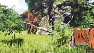 DUDU Primal - Stone Age Cave Man and woman Fuck in the bush