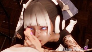 【Hatano Miwa MMD DANCER】delicious intense blowjob hot mouth thirsty for cock sweet ass hot yummy