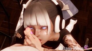 【Hatano Miwa MMD DANCER】delicious intense blowjob hot mouth thirsty for cock sweet ass hot yummy