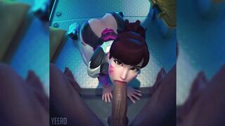 Overwatch - POV Blowjob Dva Wants Your Cum (Sound)