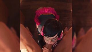 Overwatch - POV Blowjob Schoolgirl Dva Wants Your Cum (Sound)