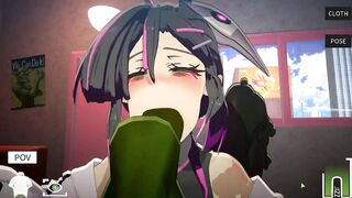 He Came in my Throat Whit his Big Dick after Deep Sloppy Blowjob - PornGame POV