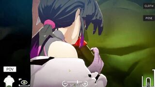 He Came in my Throat Whit his Big Dick after Deep Sloppy Blowjob - PornGame POV