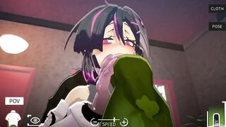 He Came in my Throat Whit his Big Dick after Deep Sloppy Blowjob - PornGame POV