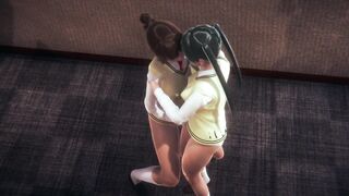 school girl fingering her friend in class room