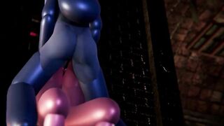 Among Us Threesome - Pink Stuck in Wall (futa, japanese)