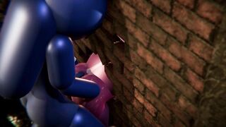 Among Us Threesome - Pink Stuck in Wall (futa, japanese)