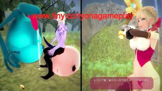 Cute princess has sex with a man in Princess knight rucimia hentai porn game