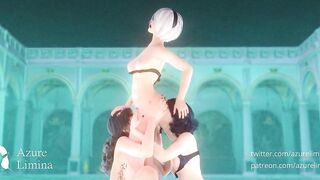 "Service for Two" - NieR 2B x Multiple OC