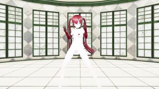 GENSHIN IMPACT MONA NUDE GHOST DANCE 3D RED HAIR COLOR EDIT SMIXIX