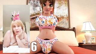 Futanari girls fuck and cum in the hotel in Paris