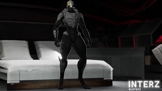 Male Turian Short Muscle Growth Animation