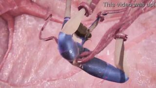 D.Va Gets Roughly Fucked By Tentacles