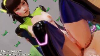 D.va promotes Nano Cola while being fucked anally [DUB]