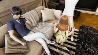 Cuckold shares his girlfriend with a friend and watches [3D Hentai]