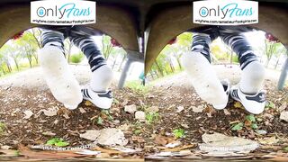 VR 3D Shoeplay Dangling Dipping Crush Girl Feet Socks Girl Shoes Virtual Reality VR Shoe Play Girl
