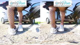 VR 3D Shoeplay Dangling Dipping Crush Girl Feet Socks Girl Shoes Virtual Reality VR Shoe Play Girl