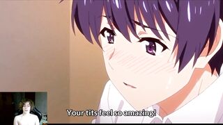 I jerk off to hentai with schoolgirls titty fuck and dick riding