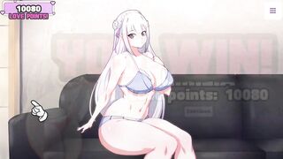 WaifuHub Season 3 - Emilia Cum In Mouth by Foxie2K