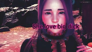 3d hentai animation - a neat woman meets ork.