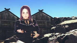3d hentai animation - a neat woman meets ork.