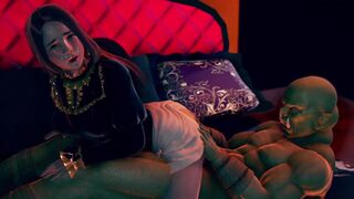 3d hentai animation - a neat woman meets ork.