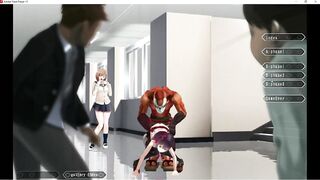 Afterschool Ogre Saga Fourth Boss Full scene with furry lizard