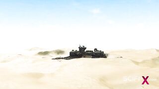 Cyberpunk dreams. Super hot hand cuffed slutty girl gets fucked rough by sci-fi soldier
