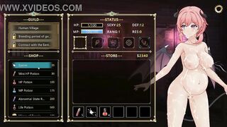 Pink haired girl having sex with soldiers in Succubus guild new hentai game video