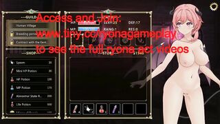 Pink haired girl having sex with soldiers in Succubus guild new hentai game video