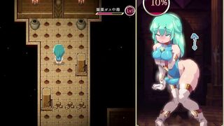 Mage Kanades Futanari Dungeon Quest Futa cums from the smell of women's panties