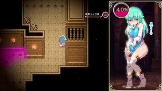 Mage Kanades Futanari Dungeon Quest Futa cums from the smell of women's panties
