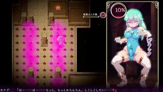 Mage Kanades Futanari Dungeon Quest Futa cums from the smell of women's panties